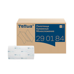 Полотенца бумажные 200 шт., Tellus/<wbr/>TORK (H3) ADVANCED, КОМПЛЕКТ 20 пачек, 2-слойные, белые, 23&times;23 см, V-сложение, 290184