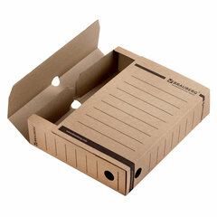 Короб архивный с клапаном А4 (260&times;325 мм), 75 мм, до 700 листов, плотный, микрогофрокартон, BRAUBERG, 126509