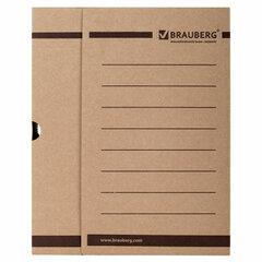 Короб архивный с клапаном А4 (260&times;325 мм), 75 мм, до 700 листов, плотный, микрогофрокартон, BRAUBERG, 126509