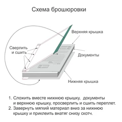 Папка архивная для переплета А4 (310х215 мм), 50 мм, без клапанов, переплетный картон/бумвинил