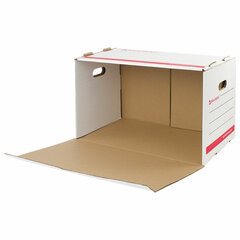 Короб архивный (306&times;525&times;338 мм), гофрокартон, белый, BRAUBERG, 126522