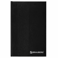 Ежедневник датированный на 4 года А5 135&times;207 мм BRAUBERG бумвинил 192 л., черный, 126543