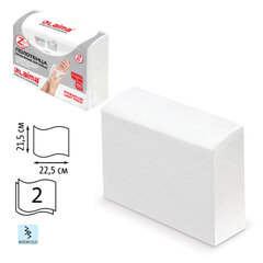 Полотенца бумажные (1 пачка 190 листов) LAIMA (H2) PREMIUM UNIT PACK, белые, 22,5&times;21,5 см, Z-сложение, 126559