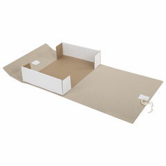 Короб архивный (240&times;330 мм), 80 мм, 2 завязки, бумвинил, до 700 листов, бордовый, STAFF, 126900