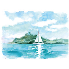 Папка для акварели А4, 20 л., 180 г/<wbr/>м<sup>2</sup>, ПИФАГОР, 210&times;297 мм, ГОСТ 7277-77, 126966