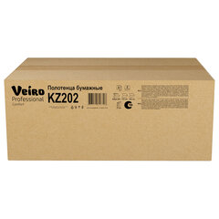 Полотенца бумажные 200 шт., VEIRO (Система H2) COMFORT, 2-слойные, белые, КОМПЛЕКТ 21 пачка, 22,5&times;21,3, Z-сложение, KZ202