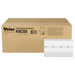Полотенца бумажные 150 шт., VEIRO (Система H2) COMFORT, 2-слойные, белые, КОМПЛЕКТ 21 пачка, 32&times;21,6, W-сложение, KW208