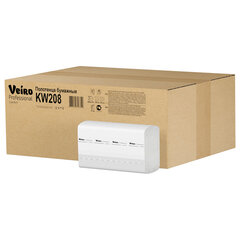 Полотенца бумажные 150 шт., VEIRO (Система H2) COMFORT, 2-слойные, белые, КОМПЛЕКТ 21 пачка, 32&times;21,6, W-сложение, KW208