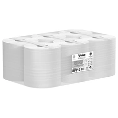 Полотенца бумажные с центральной вытяжкой 200 м, VEIRO (Система M2) COMFORT, 1-слойные, белые, КОМПЛЕКТ 6 рулонов, KP210