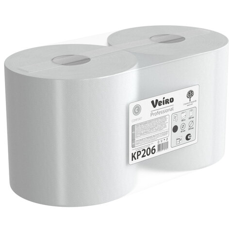 Полотенца бумажные с центральной вытяжкой 180 м, VEIRO (M4) COMFORT, 2-слойные, КОМПЛЕКТ 6 рулонов, KP206 - фото 8