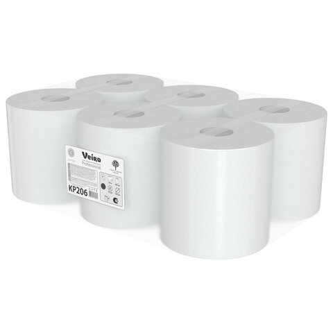 Полотенца бумажные с центральной вытяжкой 180 м, VEIRO (M4) COMFORT, 2-слойные, КОМПЛЕКТ 6 рулонов, KP206 - фото 5
