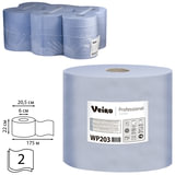 Бумага протирочная/полотенца VEIRO (W1/W2/W3), комплект 6 шт., 175 м, с центральной вытяжкой, 2-слойная, Comfort, WP203
