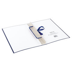 Папка-обложка для дипломного проекта STAFF, А4, 215&times;305 мм, фольга, 3 отверстия под дырокол, шнур, синяя, 127210