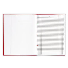 Папка для дипломного проекта STAFF, А4, 215&times;305 мм, жесткая обложка, бумвинил красный, 100 л., без рамки, 127525