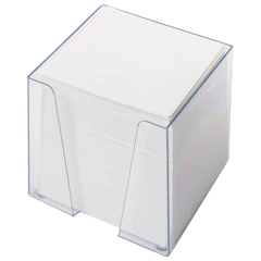 Блок для записей в боксе, 9&times;9&times;9 см, плотность 80 г/<wbr/>м<sup>2</sup>, белизна 95-98%, ОФИСМАГ, 127798