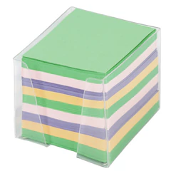 Блок для записей в боксе, 9&times;9&times;9 см, плотность 80 г/<wbr/>м<sup>2</sup>, цветной, ОФИСМАГ, 127799