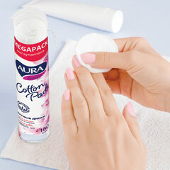 Ватные диски КОМПЛЕКТ 150 шт., AURA, двусторонние