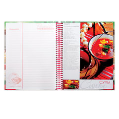 Книга для кулинарных рецептов, А5, 80 л., HATBER, 7БЦ, спираль, 5 разделителей, &laquo;Сладкие секреты&raquo;, 80ККт5Aпс_08760