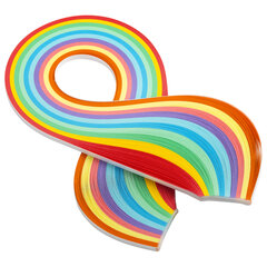 Бумага для квиллинга &laquo;Радуга&raquo;, 10 цветов, 200 полос, 3 мм х 300 мм, 80 г/<wbr/>м<sup>2</sup>, ОСТРОВ СОКРОВИЩ, 128750