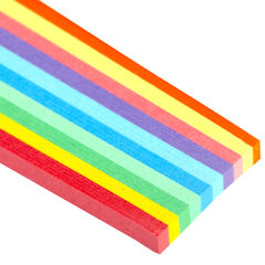 Бумага для квиллинга &laquo;Радуга&raquo;, 10 цветов, 200 полос, 3 мм х 300 мм, 80 г/<wbr/>м<sup>2</sup>, ОСТРОВ СОКРОВИЩ, 128750