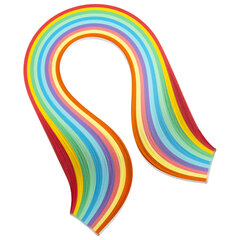 Бумага для квиллинга &laquo;Радуга&raquo;, 10 цветов, 200 полос, 3 мм х 300 мм, 80 г/<wbr/>м<sup>2</sup>, ОСТРОВ СОКРОВИЩ, 128750