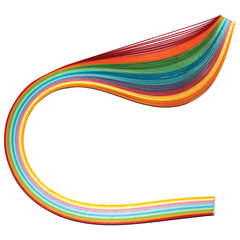 Бумага для квиллинга &laquo;Радуга&raquo;, 10 цветов, 100 полос, 7 мм х 300 мм, 80 г/<wbr/>м<sup>2</sup>, ОСТРОВ СОКРОВИЩ, 128755