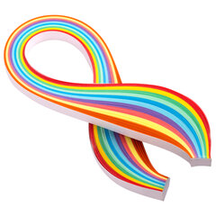 Бумага для квиллинга &laquo;Радуга&raquo;, 10 цветов, 100 полос, 7 мм х 300 мм, 80 г/<wbr/>м<sup>2</sup>, ОСТРОВ СОКРОВИЩ, 128755