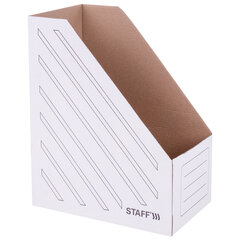 Лоток вертикальный для бумаг (260&times;320 мм), увеличенная ширина 150 мм, до 1400 листов, микрогофрокартон, STAFF, БЕЛЫЙ, 128884