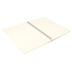 Скетчбук, слоновая кость 150 г/<wbr/>м<sup>2</sup>, 297&times;420 мм, 30 л., гребень, BRAUBERG ART CLASSIC, 128946