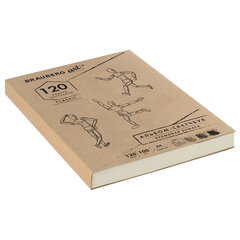 Скетчбук, слоновая кость 100 г/<wbr/>м<sup>2</sup>, 210&times;297 мм, 120 л., прошивка, BRAUBERG ART CLASSIC, 128960