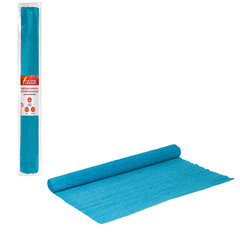 Бумага гофрированная/<wbr/>креповая, 110 г/<wbr/>м<sup>2</sup>, 50&times;250 см, голубая, ОСТРОВ СОКРОВИЩ, 129147