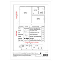 Папка для черчения БОЛЬШАЯ А3, 297&times;420 мм, 24 л., 200 г/<wbr/>м<sup>2</sup>, без рамки, ватман ГОЗНАК КБФ, BRAUBERG, 129254