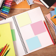 Блок самоклеящийся (стикеры) STAFF PROFIT ПАСТЕЛЬНЫЙ, 76&times;76 мм, 400 листов, 4 цвета, 129352