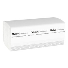 Полотенца бумажные 250 шт., VEIRO (H3) COMFORT, 1-слойные, белые, КОМПЛЕКТ 20 пачек, 21х21,6, V-сложение, KV210