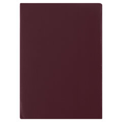 Папка адресная бумвинил с гербом России, формат А4, бордовая, индивидуальная упаковка, STAFF &laquo;Basic&raquo;, 129576