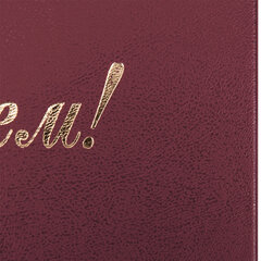 Папка адресная бумвинил &laquo;С ЮБИЛЕЕМ!&raquo;, формат А4, бордовая, индивидуальная упаковка, STAFF &laquo;Basic&raquo;, 129579