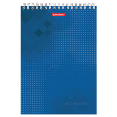 Блокнот БОЛЬШОЙ ФОРМАТ А4 200&times;290 мм, 80 л., гребень, картон, жесткая подложка, клетка, BRAUBERG, &laquo;Бизнес&raquo;, 129804