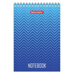 Блокнот МАЛЫЙ ФОРМАТ А6 97&times;145 мм, 80 л., гребень, картон, клетка, BRAUBERG, &laquo;Геометрия&raquo;, 129834
