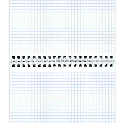 Блокнот БОЛЬШОЙ ФОРМАТ А4 200х290 мм, 80 л., гребень, картон, жесткая подложка, клетка, ОФИСМАГ, красный, 129864