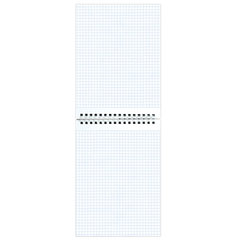 Блокнот А5 146&times;205 мм, 80 л., гребень, картон, подложка, клетка, ОФИСМАГ, красный, 129869