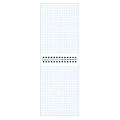Блокнот МАЛЫЙ ФОРМАТ А6, 108&times;146 мм, 48 л., гребень, картон, клетка, ОФИСМАГ, синий, 129870