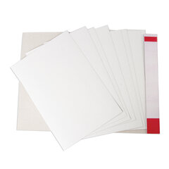 Картон белый А4 МЕЛОВАННЫЙ (белый оборот), 8 листов, в папке, BRAUBERG, 200&times;290 мм, &laquo;Лодочка&raquo;, 129906