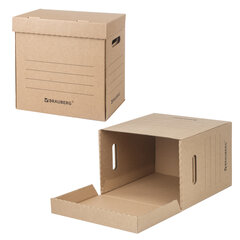 Короб архивный &laquo;Делопроизводство&raquo; (325&times;235&times;325 мм), с крышкой, гофрокартон, BRAUBERG, 129999