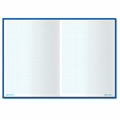 Книга канцелярская 80 л., клетка, твердая, глянцевая, блок офсет, А4 215&times;295 мм, BRAUBERG, 130065