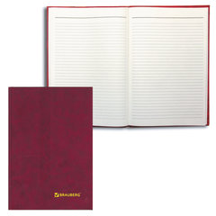 Книга учета 96 л., линия, твердая, бумвинил, блок офсет, А4 200&times;290 мм, BRAUBERG, 130070