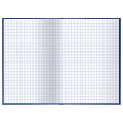 Книга учета 96 л., клетка, твердая, бумвинил, офсет, герб, А4 (200&times;290 мм), BRAUBERG, синяя, 130141