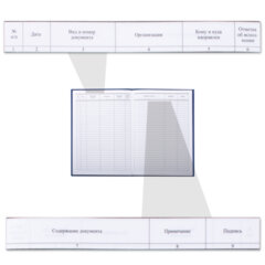 Журнал регистрации корреспонденции, 96 л., бумвинил, блок офсет, А4 200&times;290 мм, BRAUBERG, 130149