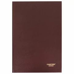 Книга учета 96 л., линия, твердая, бумвинил, блок офсет, А4 200&times;290 мм, ОФИСМАГ, 130178