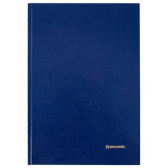 Книга учета 160 л., клетка, твердая, бумвинил, блок офсет, А4 200&times;290 мм, BRAUBERG, 130182