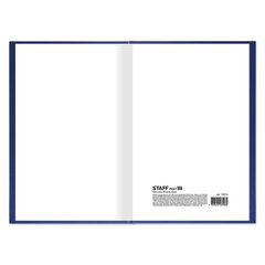 Книга учета 96 л., клетка, твердая, бумвинил, типографский блок, А4 200&times;290 мм, STAFF, 130214